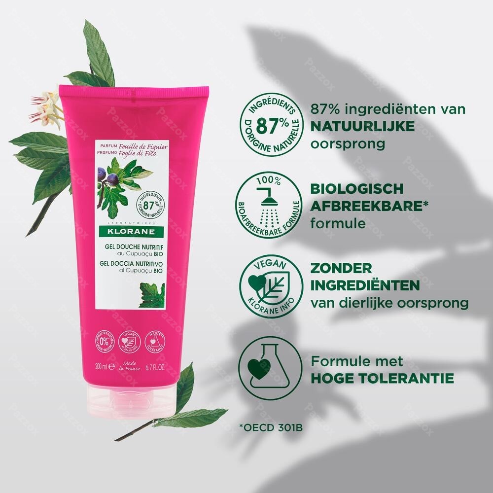 Klorane Lichaam Douchegel Vijg 200ml