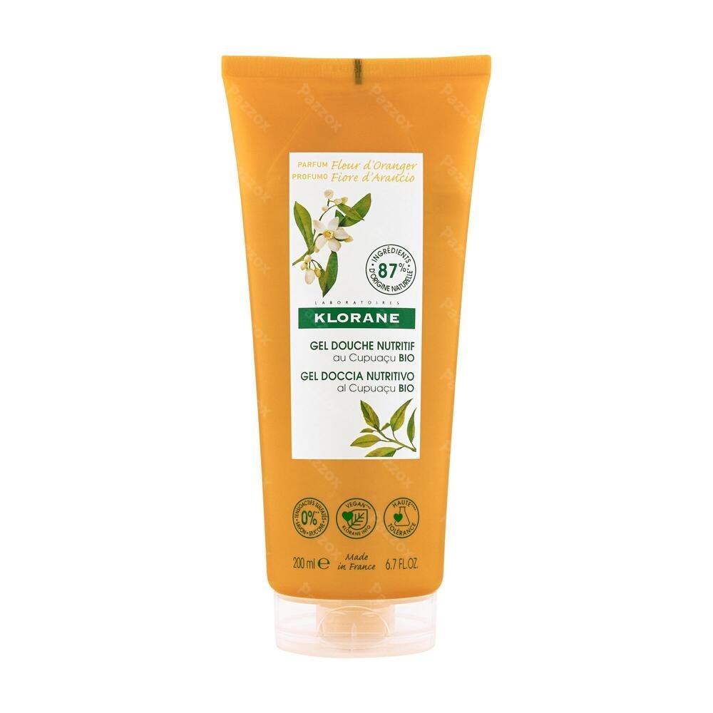 Klorane Corps Douche Gel Fleur Oranger 200ml Nf