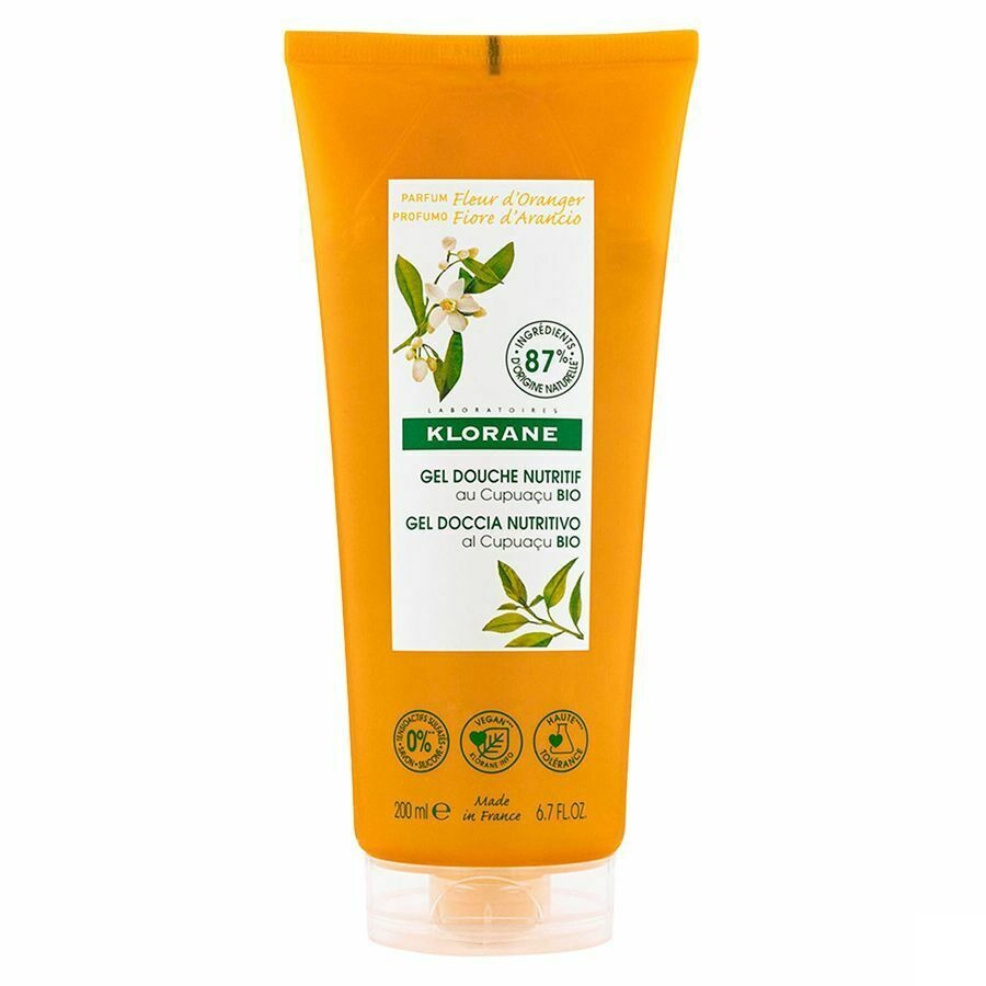 Klorane Corps Douche Gel Fleur Oranger 200ml Nf