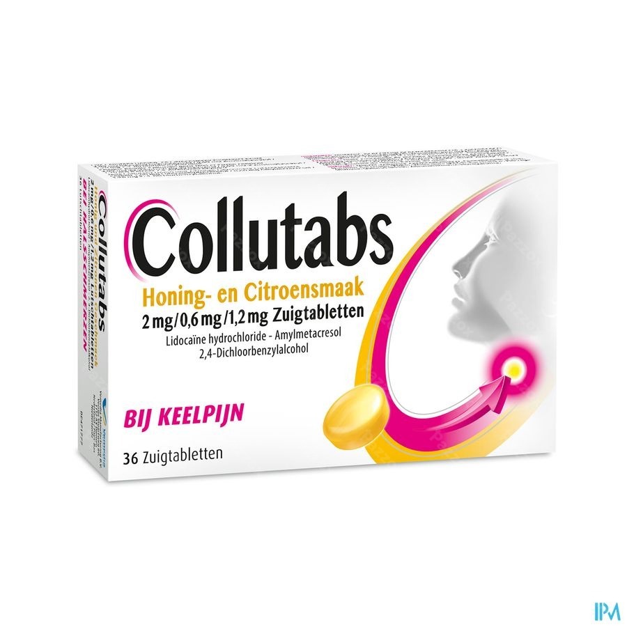 Collutabs Honing Citr. 2mg/0,6mg/1,2mg Zuigtabl 36