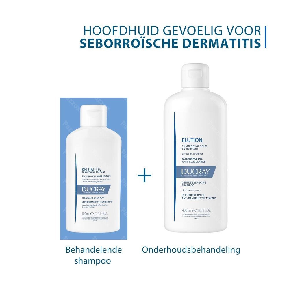 Ducray Kelual DS Hardnekkige Schilfers Shampoo Anti Roos 100ml