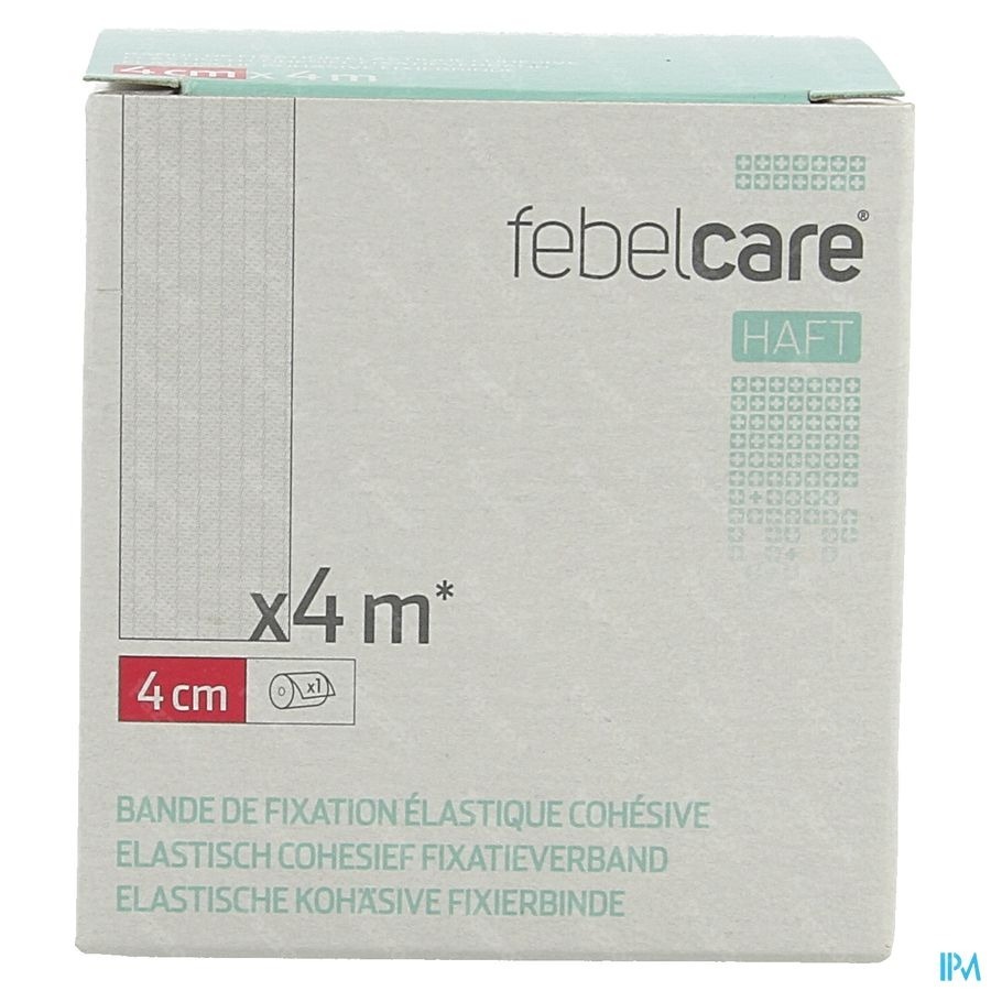 Febelcare Haft Elas. Cohesief Fixatieverb. 4cmx4m