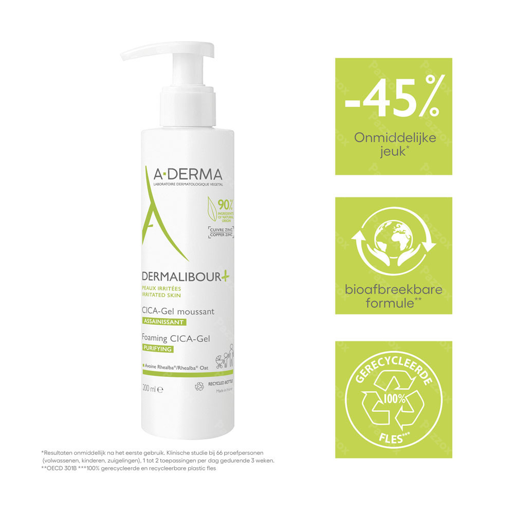 A-Derma Dermalibour+ Cicagel Zuiverende Schuimgel