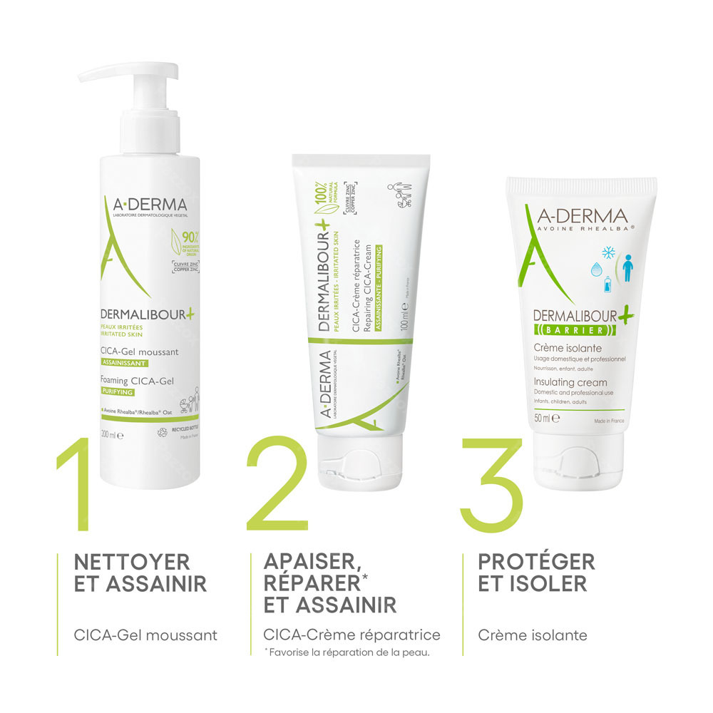 A-Derma Dermalibour + Cicacrème Reparatrice 100ml