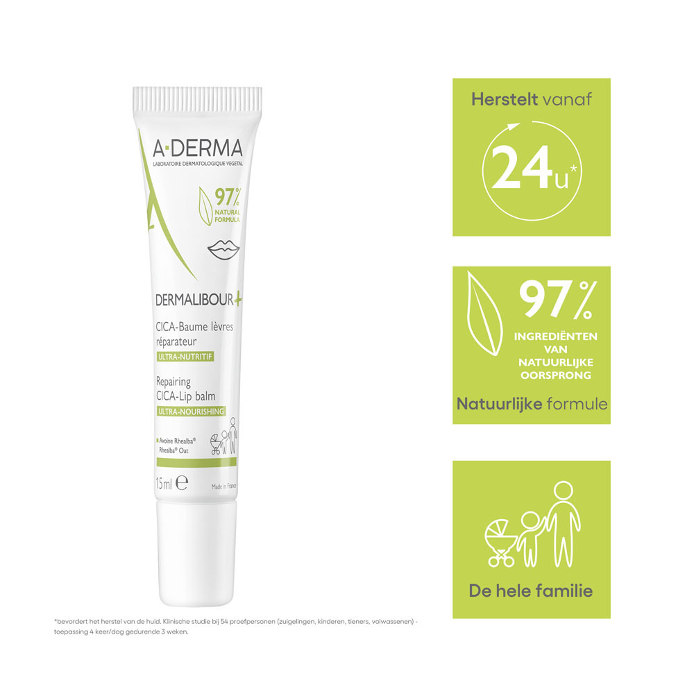 A-Derma Dermalibour+Cicabalsem Lippen 15ml