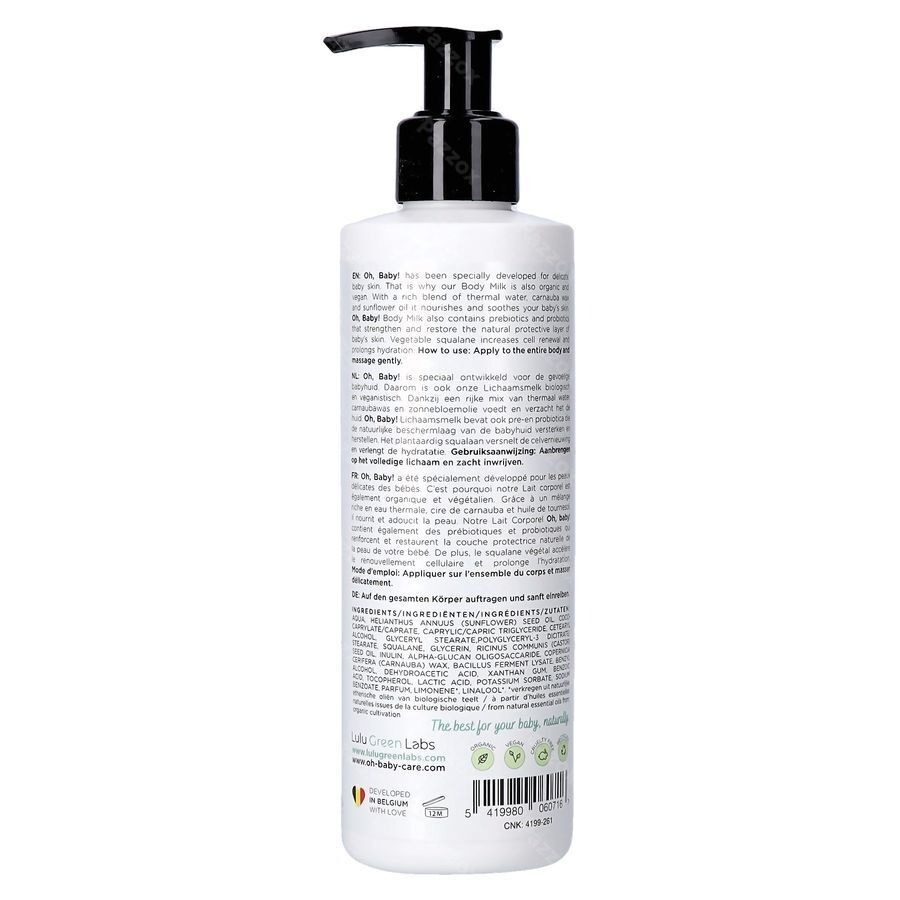 Oh Baby Lichaamsmelk 250ml