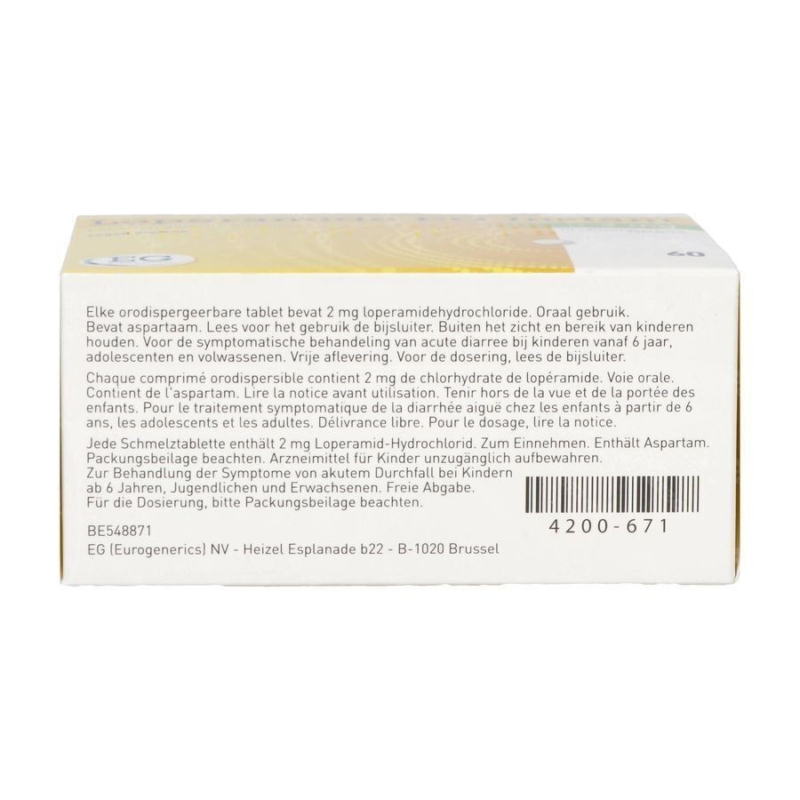 Loperamide EG Instant 2Mg Comp Orodisp. 60