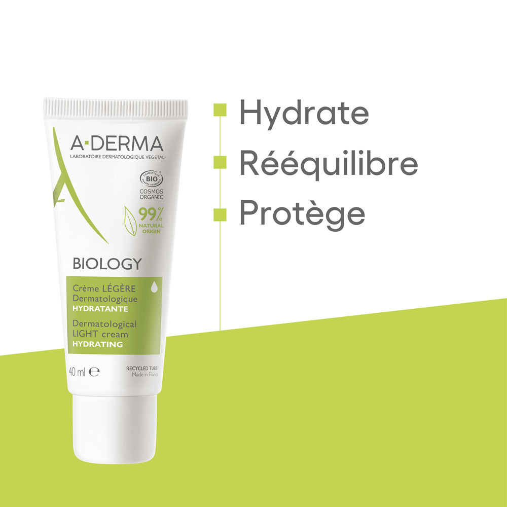 A-Derma Biology Crème Legère Dermatologique 40ml