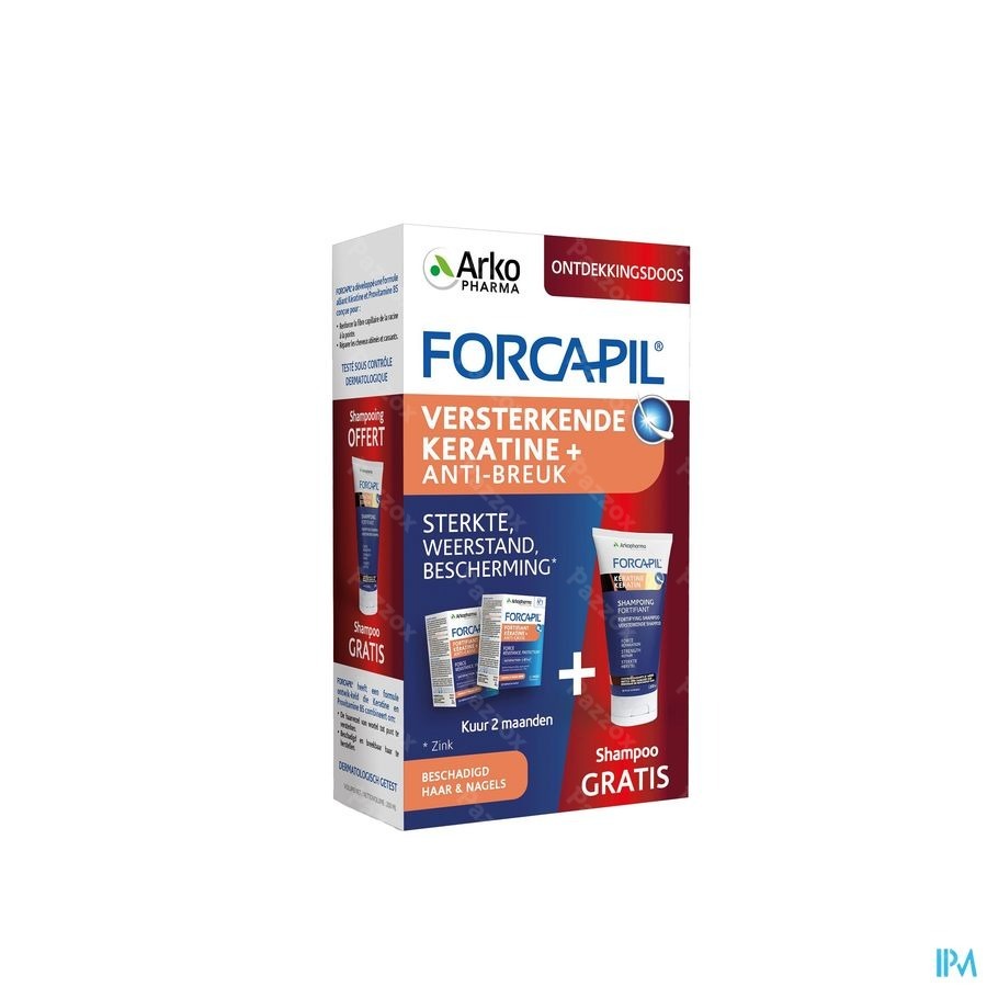 Arkopharma Forcapil Voedingssupplement Haar en Nagels 120 Capsules + Shampoo 200ml