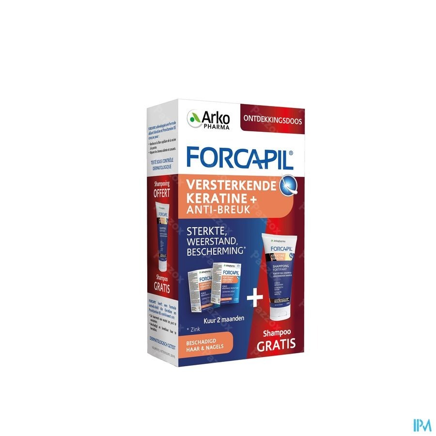 Arkopharma Forcapil Voedingssupplement Haar en Nagels 120 Capsules + Shampoo 200ml
