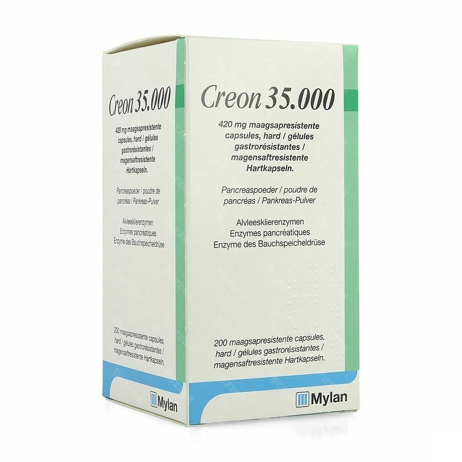 Creon 35000 420mg Maagsapresist Harde Caps200 Hdpe