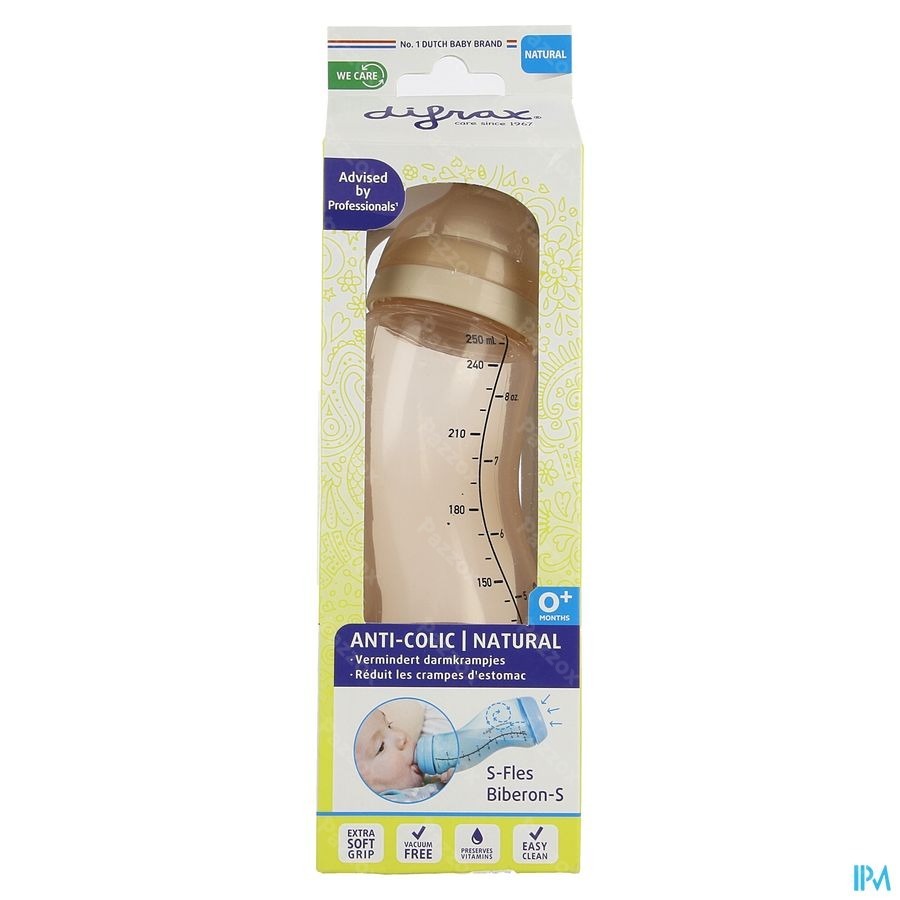 Difrax Biberon-s Natural Rose 250ml