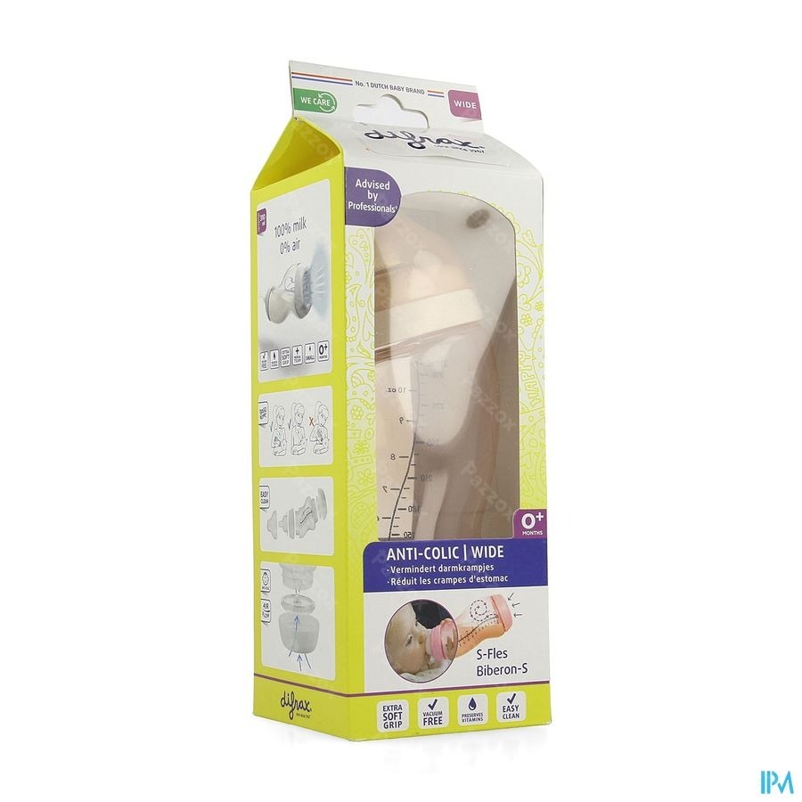 Difrax Biberon-s Wide Rose 310ml