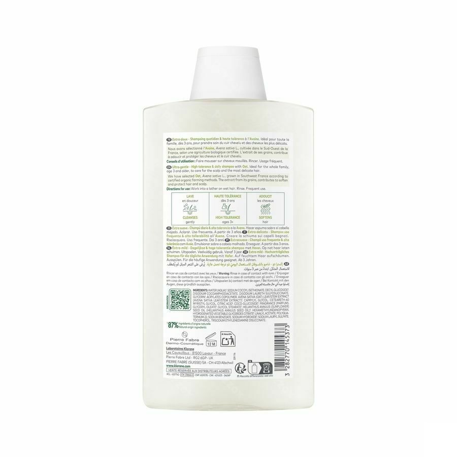Klorane Capil. Sh Haver 400ml