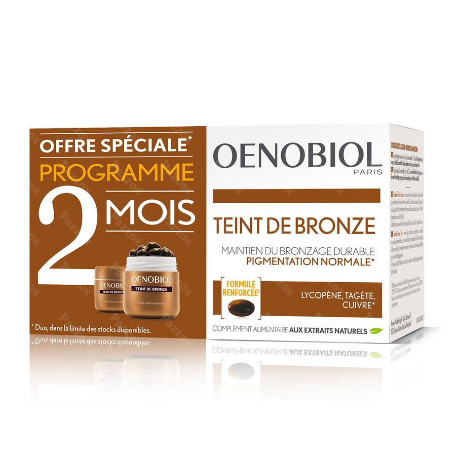 Oenobiol Bronze Teint 2x30 Capsules Pazzox Pharmacie En Ligne