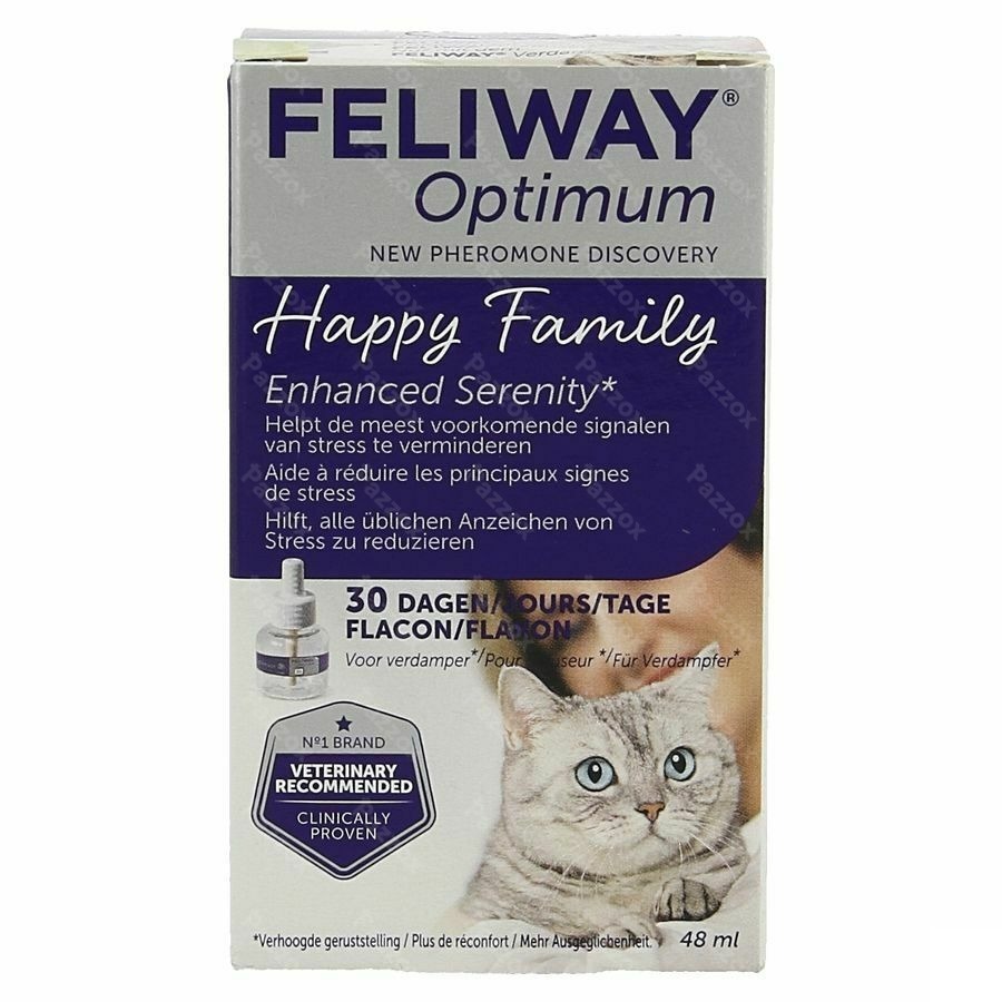 Feliway Optimum Kat Refill 30 Dagen Fl 48ml