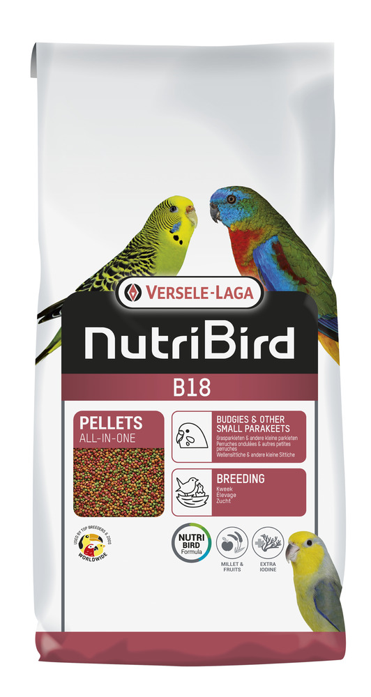 Nutribird B18 10 kg Aliment D'Elevage Pour Perruches Ondulées & Autres Petites Perruches