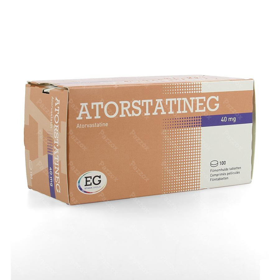 Atorvastatine Eurogenerics 40mg Filmomh Tabl 100