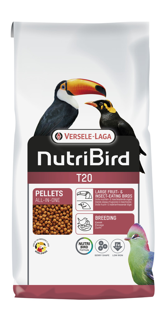 Nutribird T20 Original 10kg Kweekvoer Voor Toekans, Toerako's en Fruitduiven