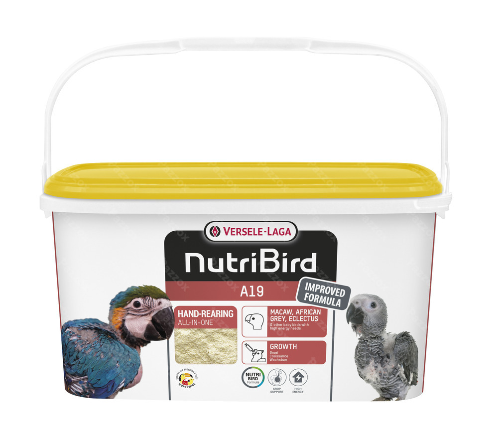 Nutribird A19 3kg Aliment D'élevage à la Main Pour Oisillons à Besoins Energétiques Elevés
