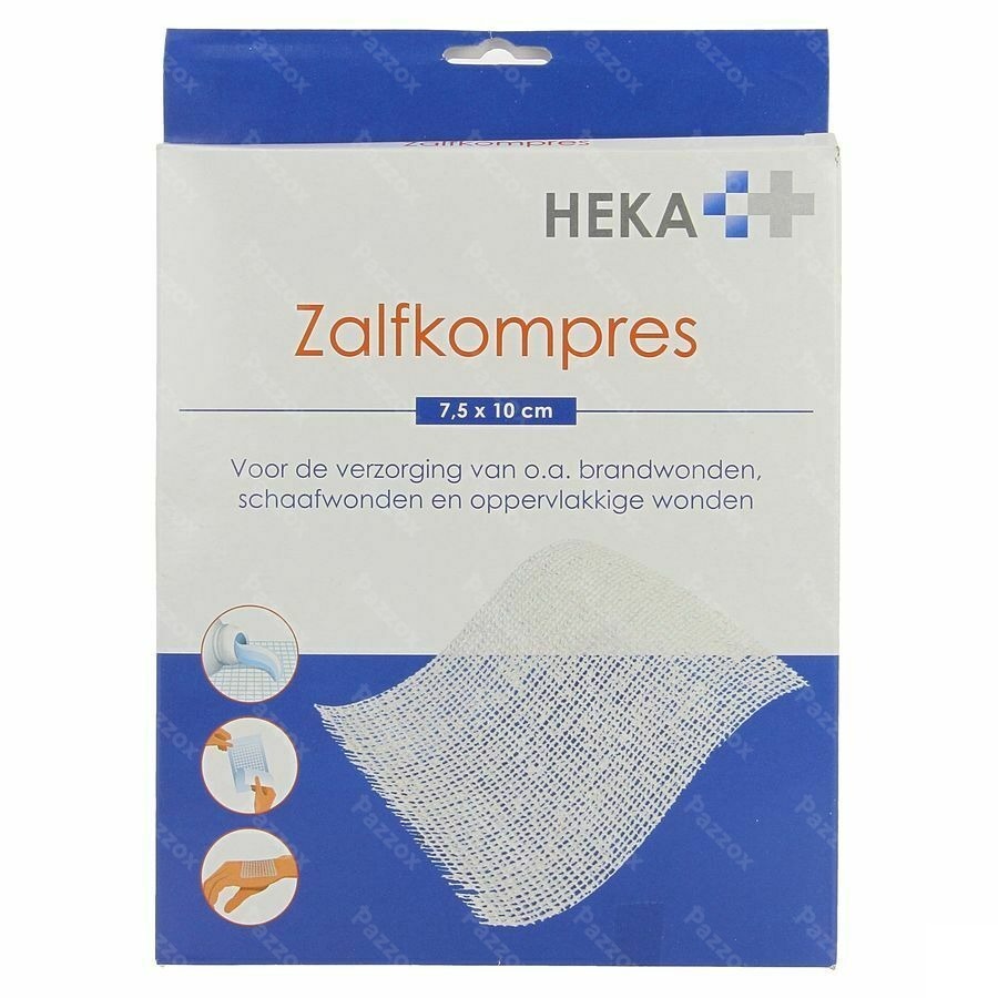 Hekapres Zalfkompres 7,5x10cm 6