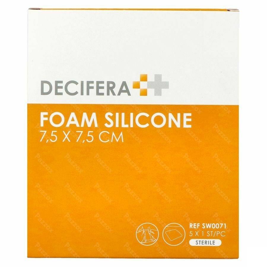 Decifera Foam Silicone 7,5x 7,5cm 5