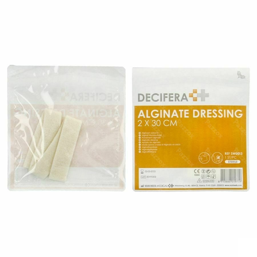 Decifera Alginate Dressing 2x30cm 5