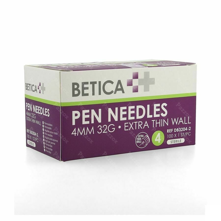 Betica Aiguilles Stylo Inj 4mm 32g 100
