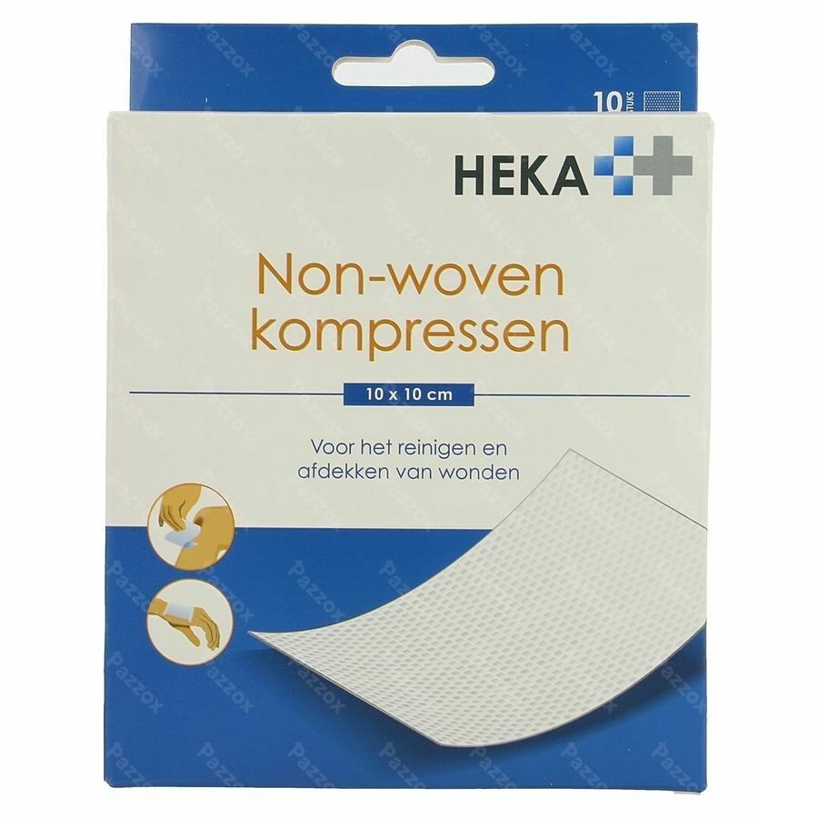 Heka Zom Compresse Non-tis. Sterile 10x10cm 4pl 10