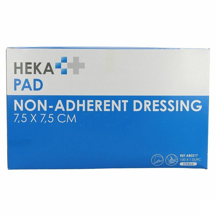 Hekapad Compresse Sterile 7,5x7,5cm 100