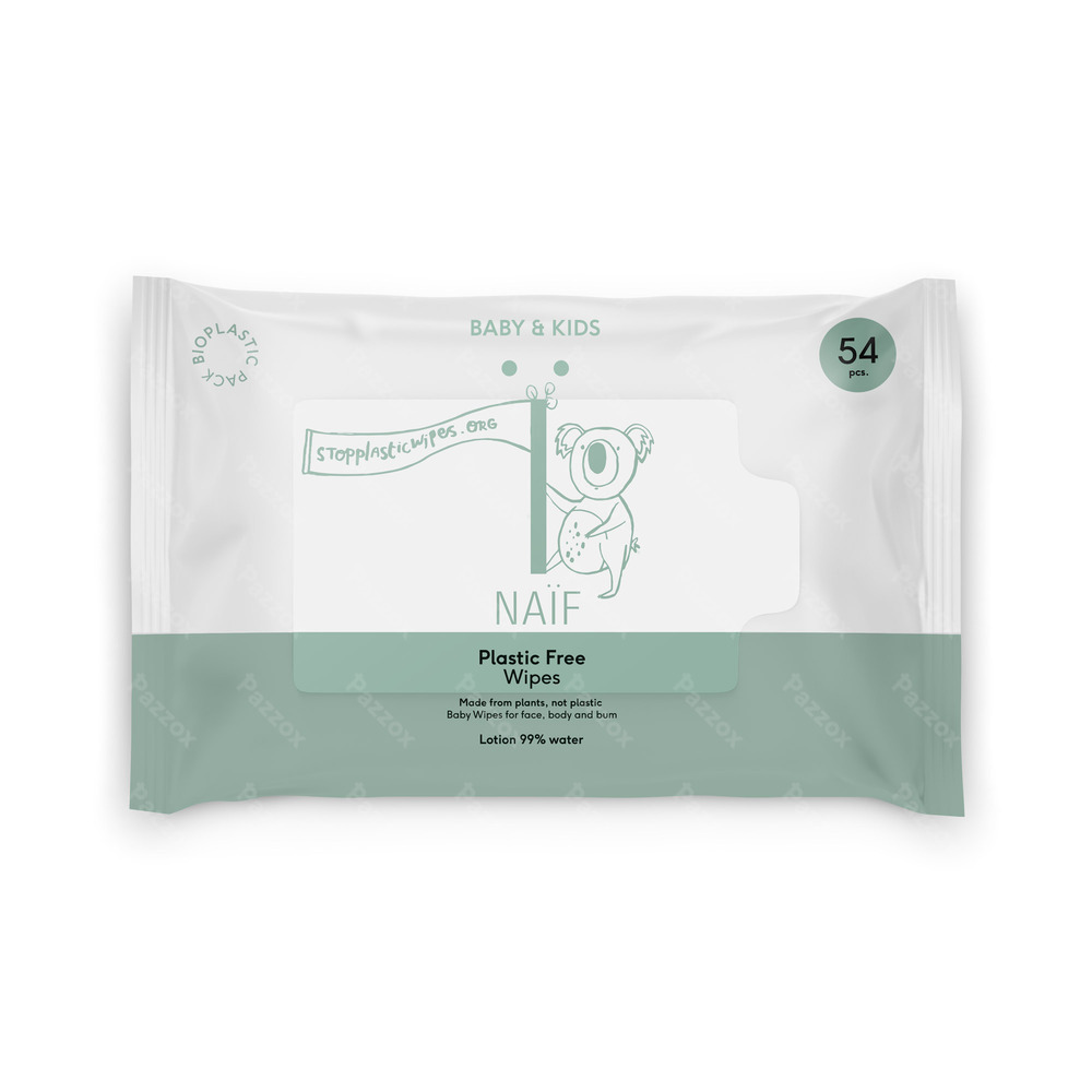 Naïf Lingettes Sans Plastique Bébé et Enfants 54 Lingettes