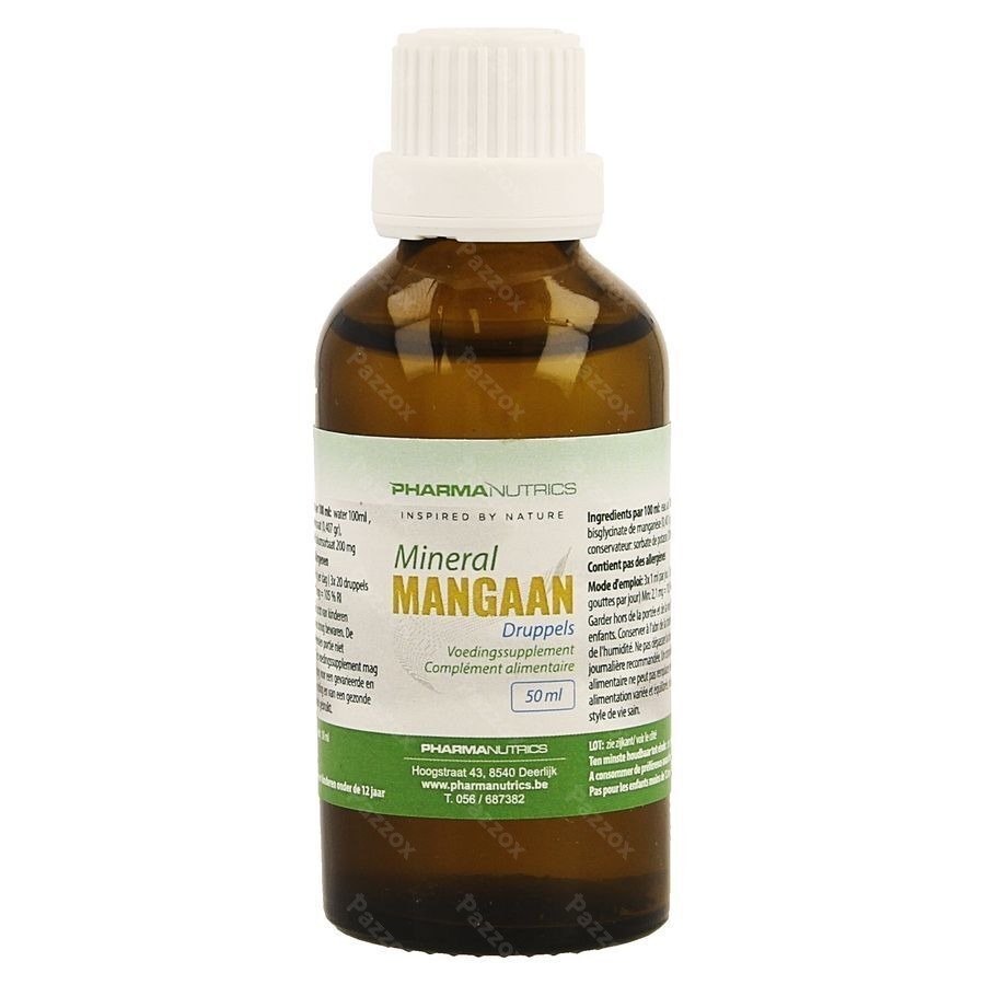 Mangaan Druppels 50ml Pharmanutrics