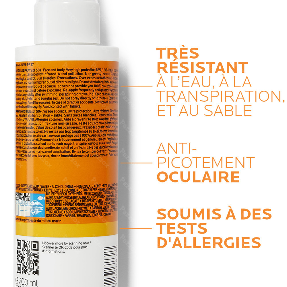 La Roche Posay Anthelios Spray Invisble SPF50+ Parfum 200ml
