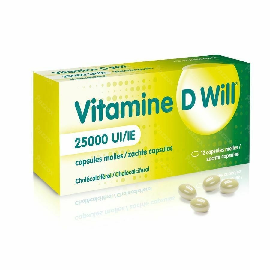 Vitamine D Will 25000ui Caps Molle 12