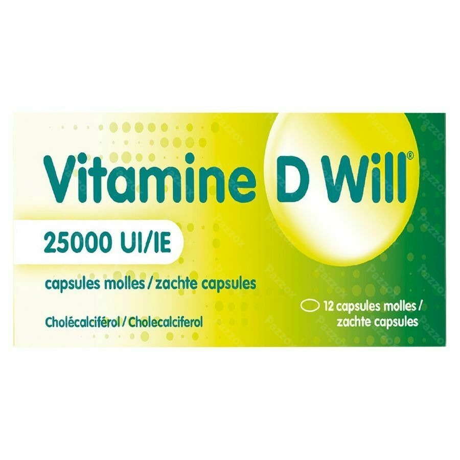 Vitamine D Will 25000ui Caps Molle 12