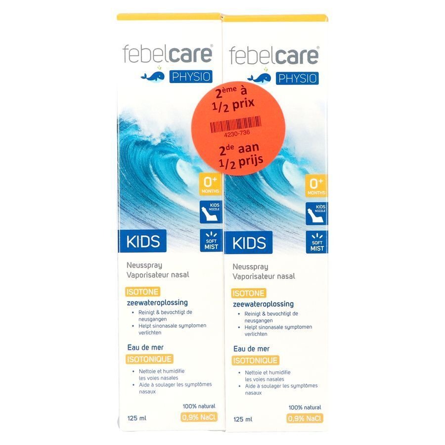 Febelcare Physio Spray Iso Kids 125ml 2e 1/2 Prix