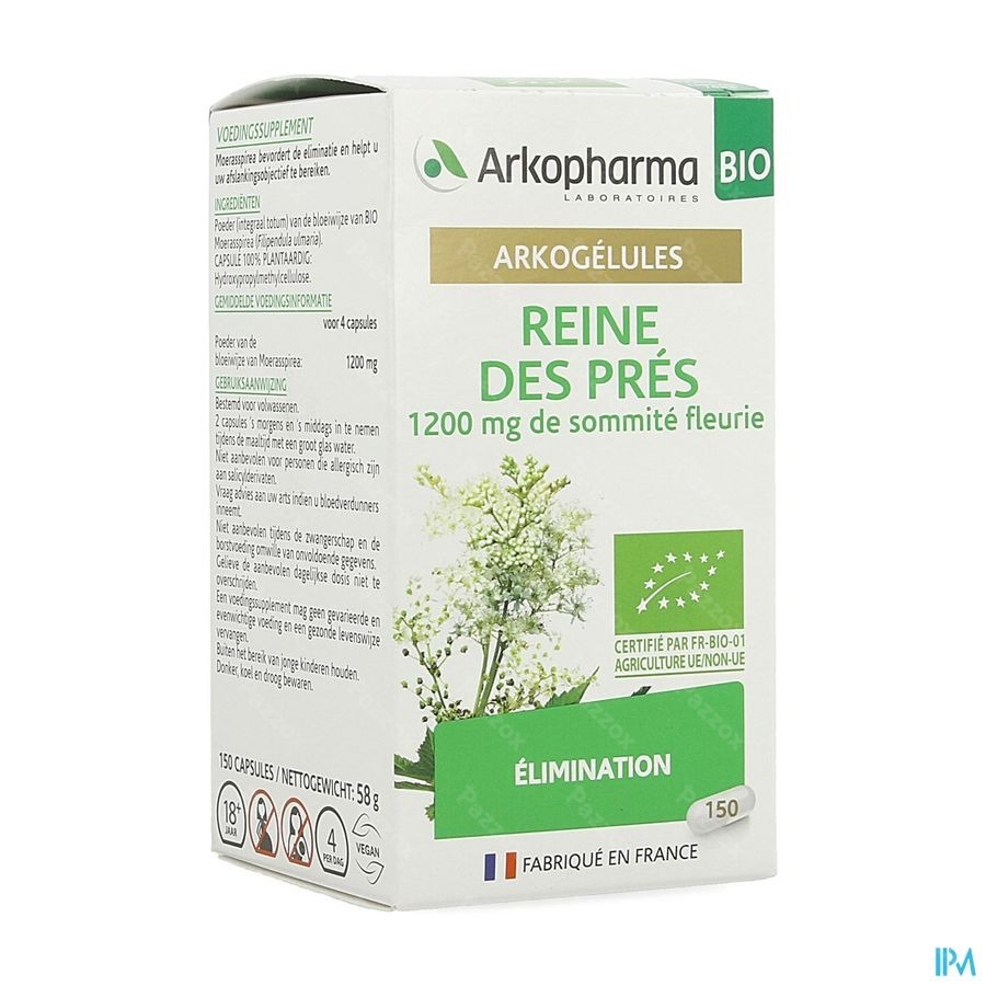 Arkogelules Reine Des Pres Bio 150 Gélules