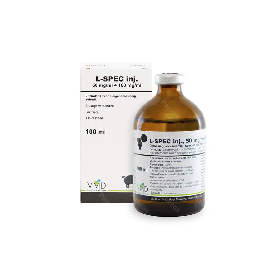 L-spec 50mg/ml + 100mg/ml Sol Inj Im 100ml Vmd