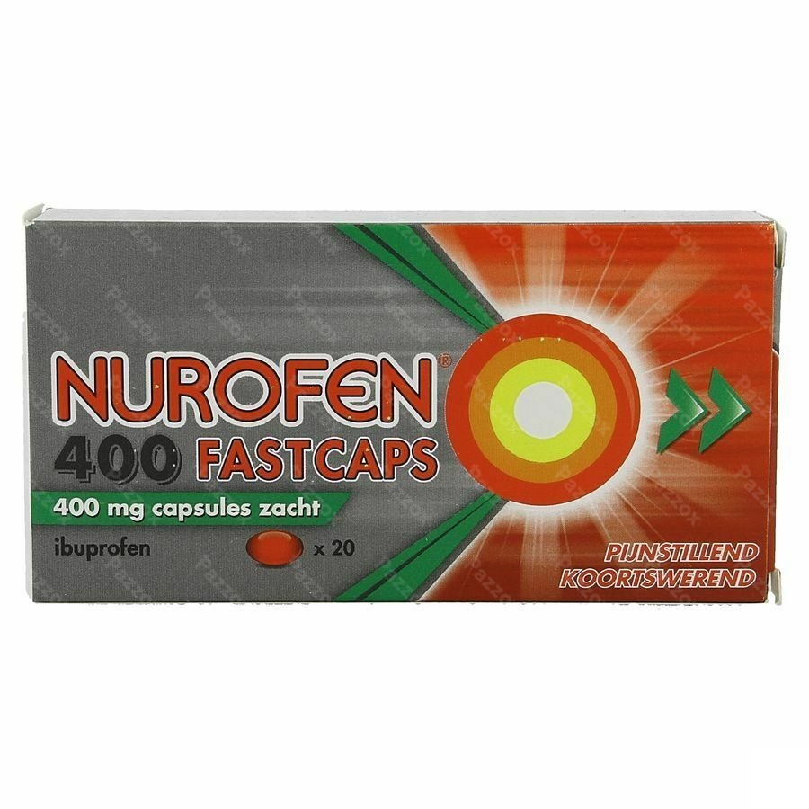 Nurofen 400 Fastcaps 400mg Pi Pharma Caps 20 Pip