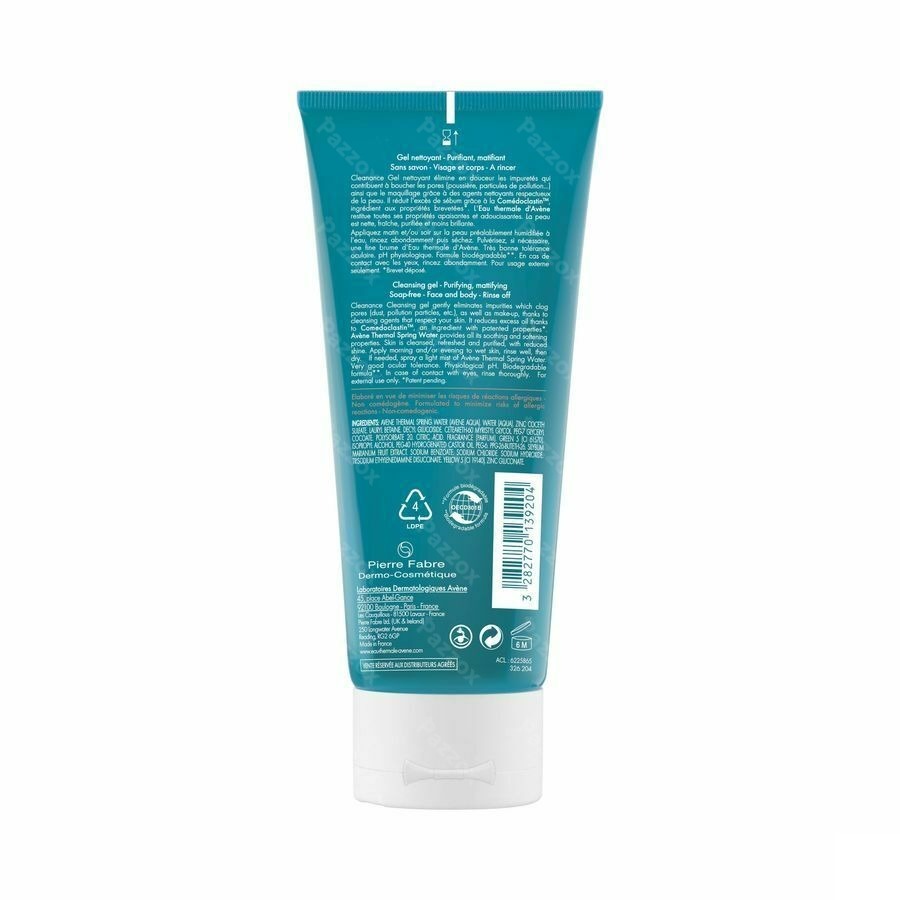 Avène Cleanance Zuiverende Reinigingsgel 200ml