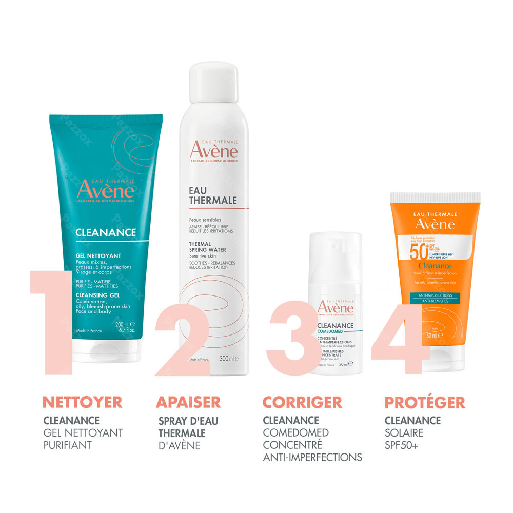 Avène Cleanance Gel nettoyant, Mattifiant, purifiant, Peau Grasse 200ml