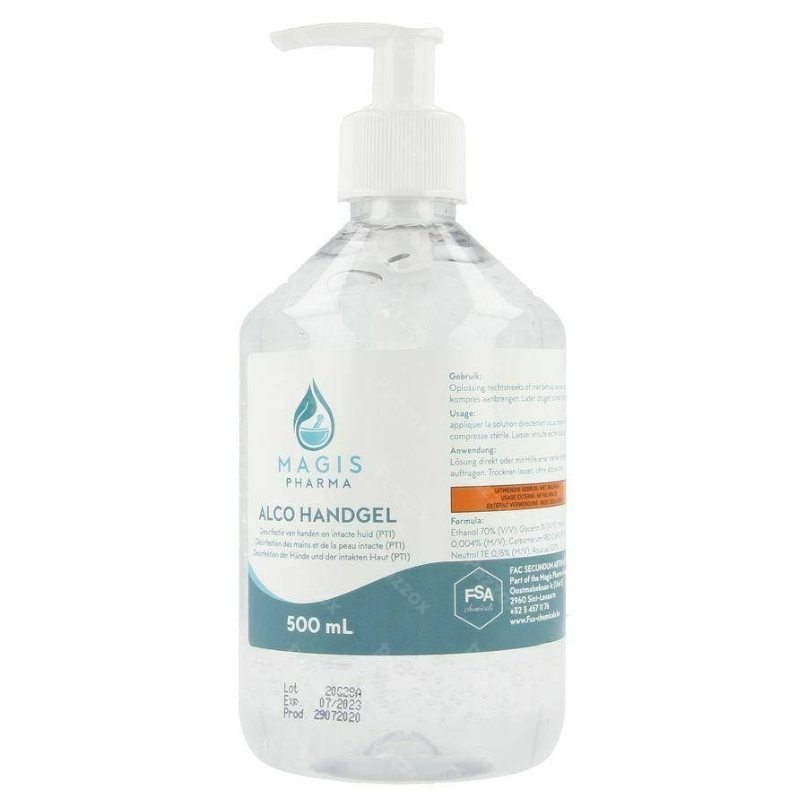 Alco Handgel 500ml Magis Ph