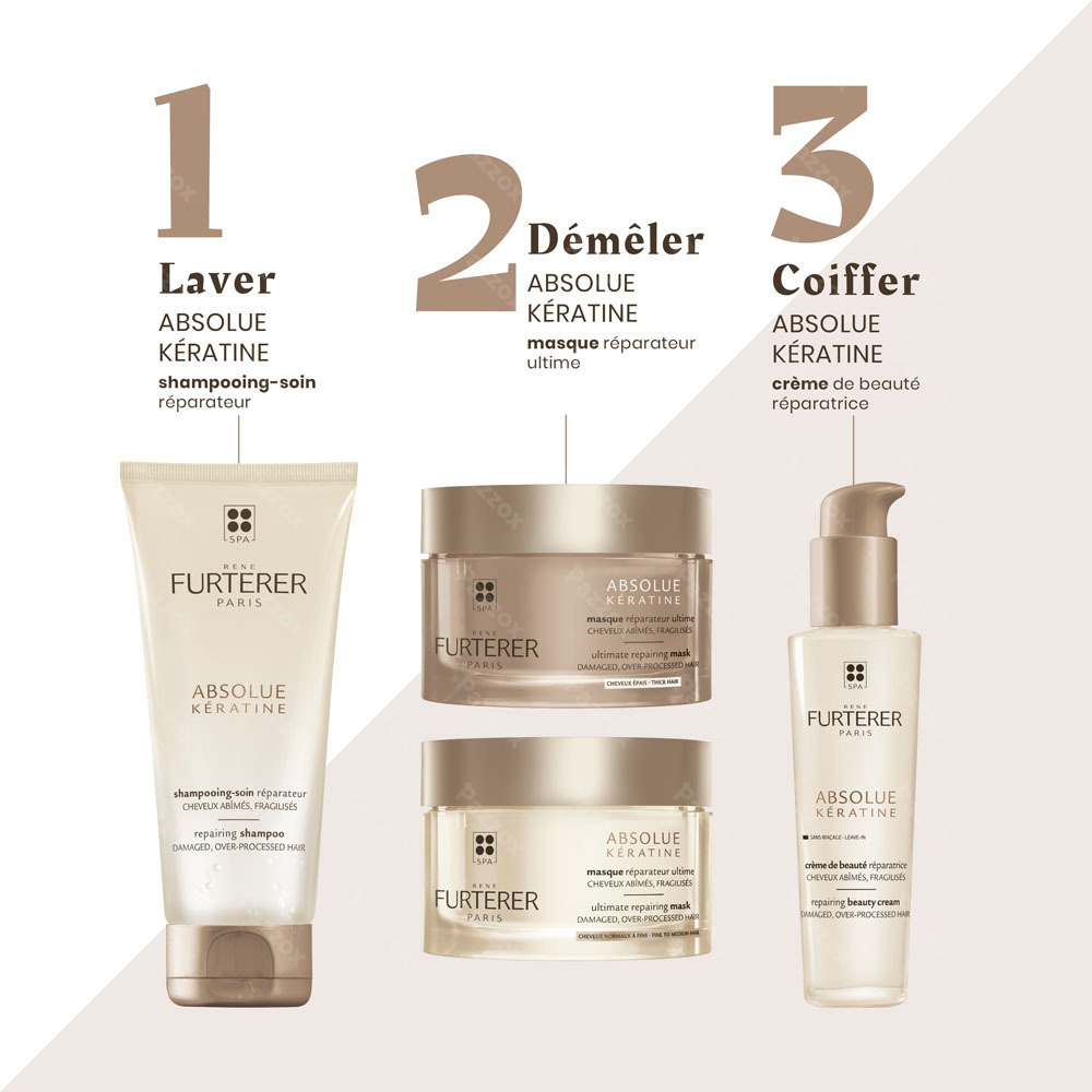 Furterer Absolue Kératine Crème de Beauté Réparatrice Cheveux Abîmés 100ml