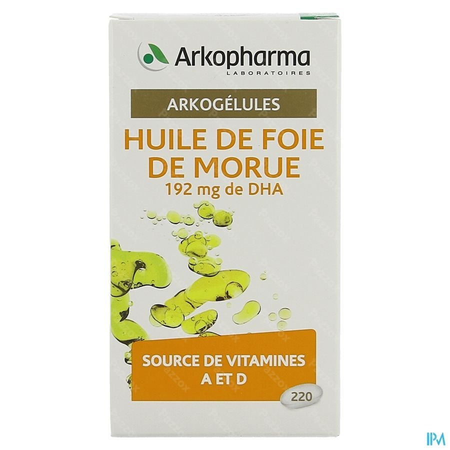 Arkogelules Huile Foie Morue Caps 220 Arkopharma