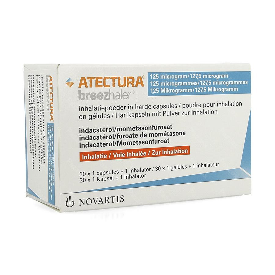 Atectura Breezhaler 125/127,5mcg Pdr Inhal Caps 30
