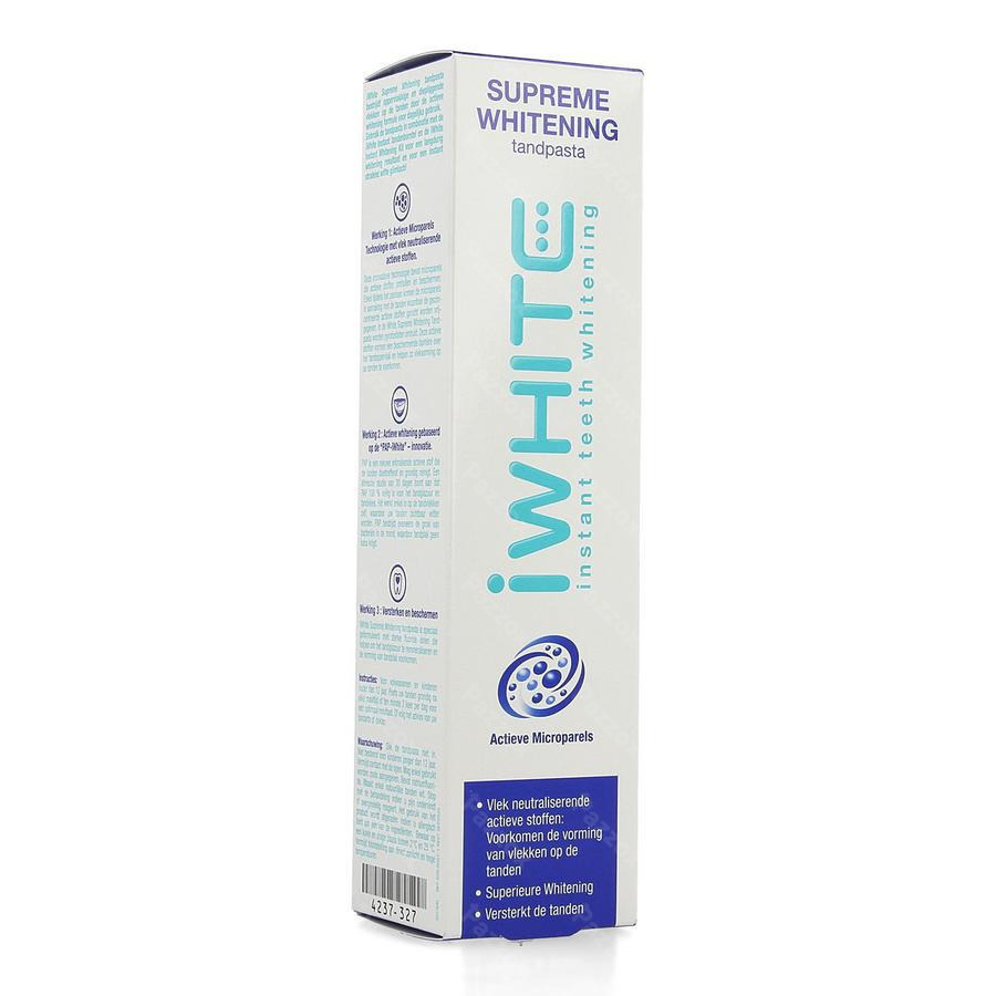 media Imperialisme Beschrijving Iwhite Supreme Whitening Tandpasta Tube 75ml kopen - Pazzox