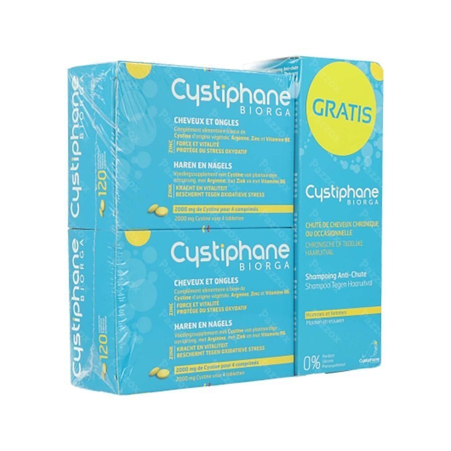 Cystiphane Forte Cheveux et Ongles 3x120 Comprimés Promo