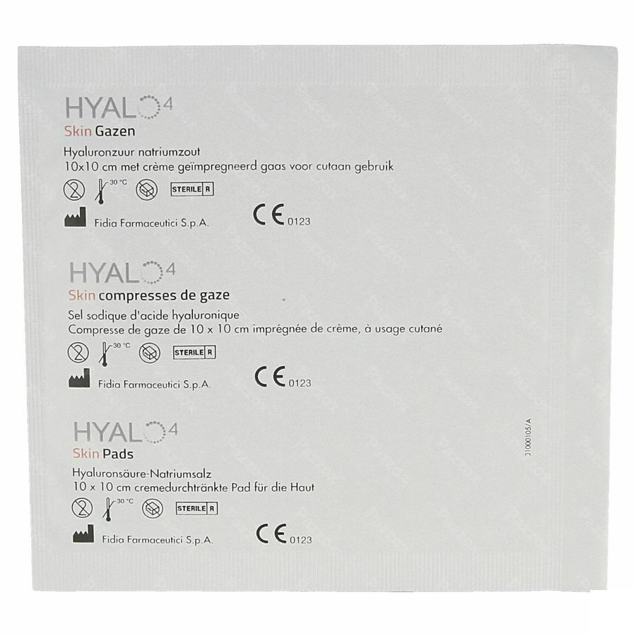 Hyalo 4 Skin Gazen 10x10cm 10