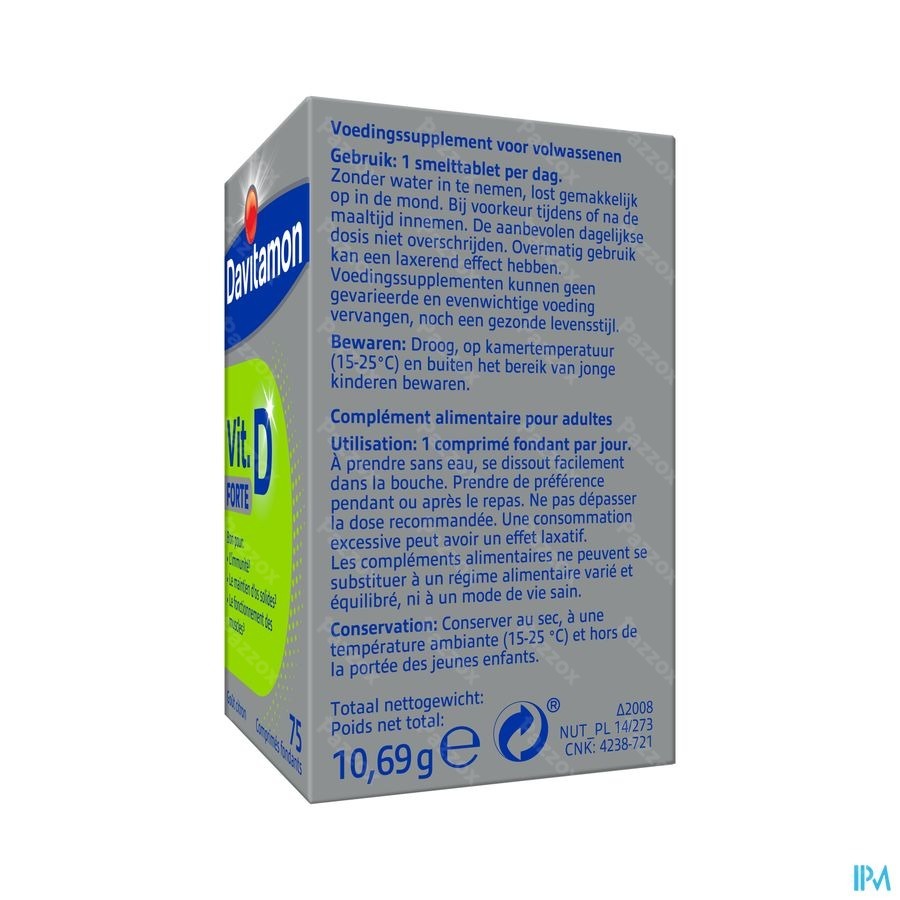 Davitamon Vitamine D Forte Comp 75