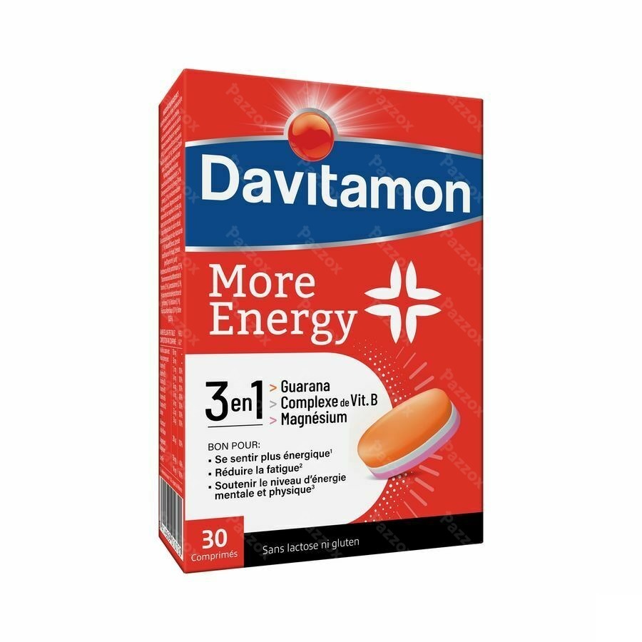 Davitamon More Energy 3-in-1 30 Comprimés